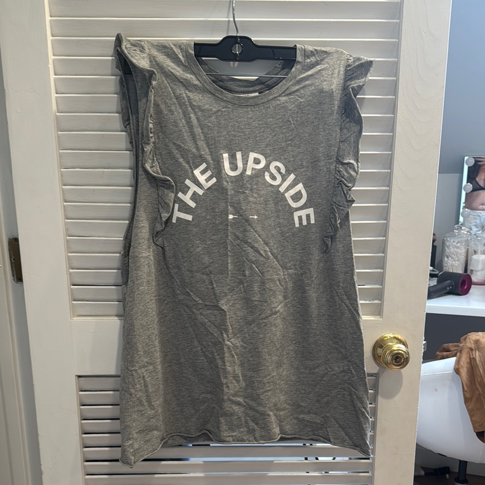 The Upside Charcoal Sleeveless Tee